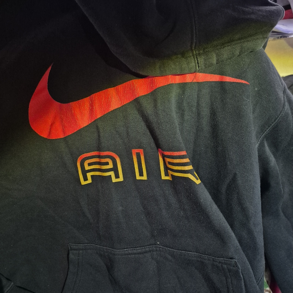 Nike Black Hoodie with Red Swoosh